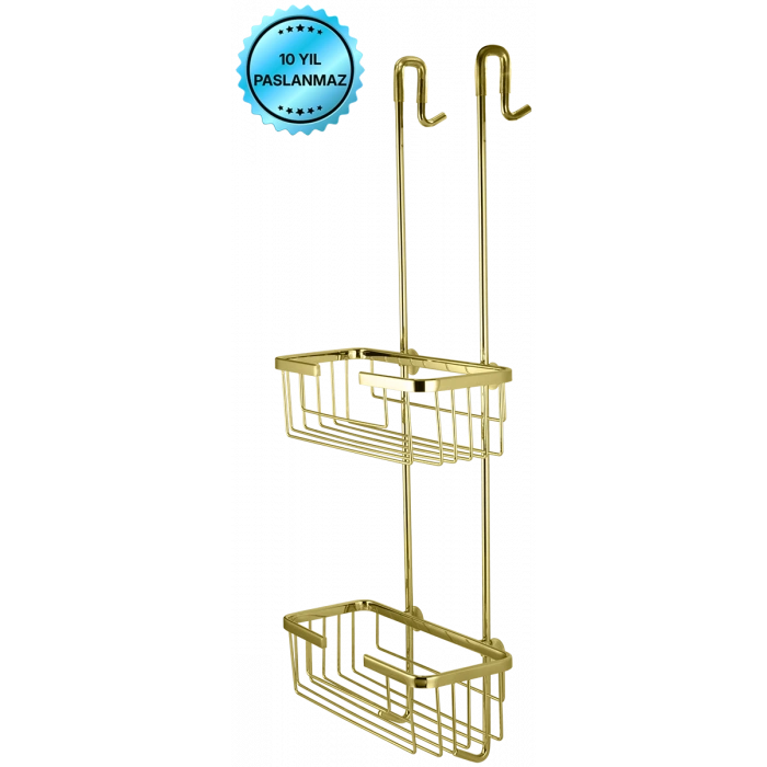 25-324 Dikdörtgen İkili Şampuanlık Askılı