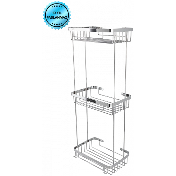 P10-030 Taci Üçlü Süngerlik 304 Paslanmaz