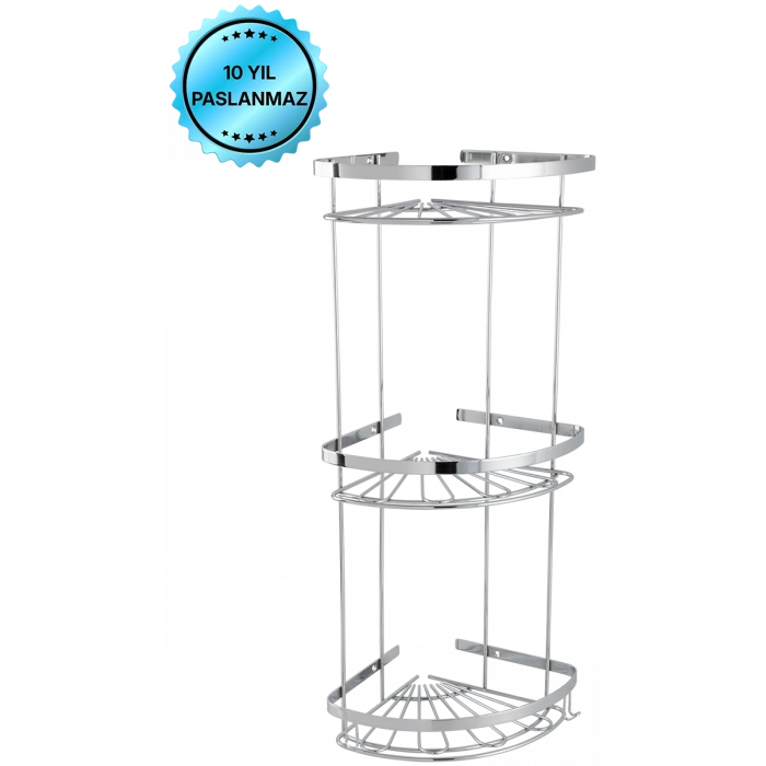 P10-042 Zirve Üçlü Süngerlik 304 Paslanmaz