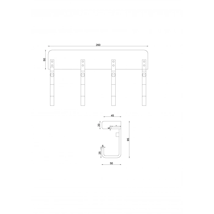 SL10-003 CİNTRE 4 PİÈCES EN CYPRÈS