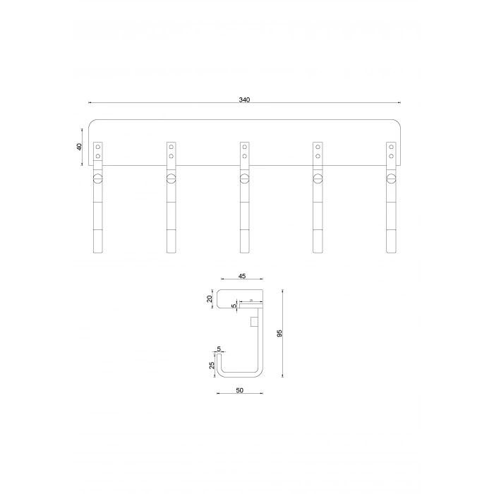 SL10-004 CİNTRE 5 PİÈCES EN CYPRÈS