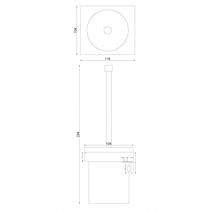 SL10-016 - SELVİ MONTAJLI KLOZET FIRÇALIK
