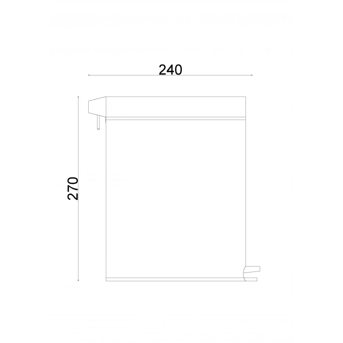 70-013 Pedallı Çöp Kovası 5LT 430