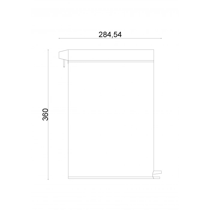 70-014 Pedallı Çöp Kovası 12LT 430