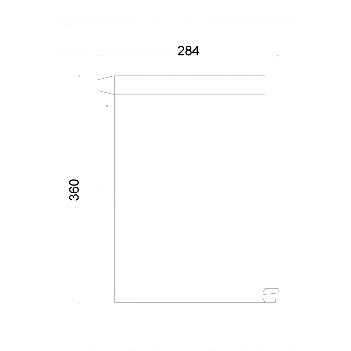 70-145 Pedallı Çöp Kovası 12LT Beyaz