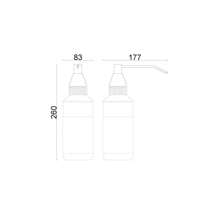 71-233 - DISTRIBUTEUR DE SAVON LIQUIDE INTÉGRÉ DE QUALITÉ 304