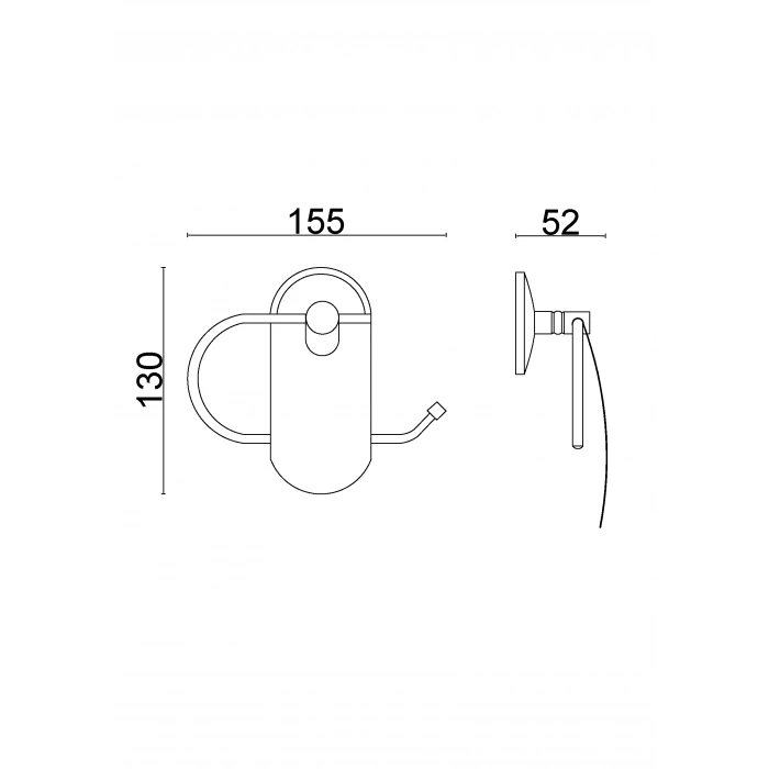 BS10-007 - PORTE-PAPIER BELLA AVEC COUVERCLE