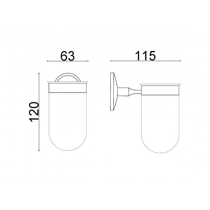BS10-012 - BELLA MONTAJLI DİŞ FIRÇALIK KROM