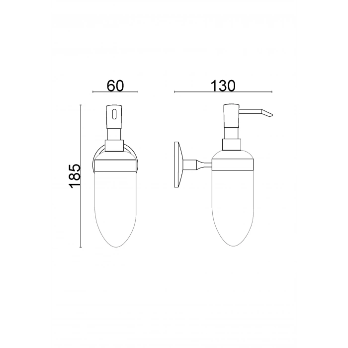 BS10-014 - BELLA MONTAJLI SIVI SABUNLUK KROM