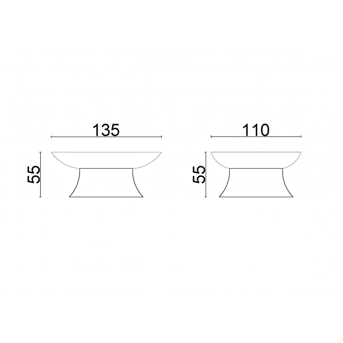BS10-016 - BELLA SET ÜSTÜ SABUNLUK