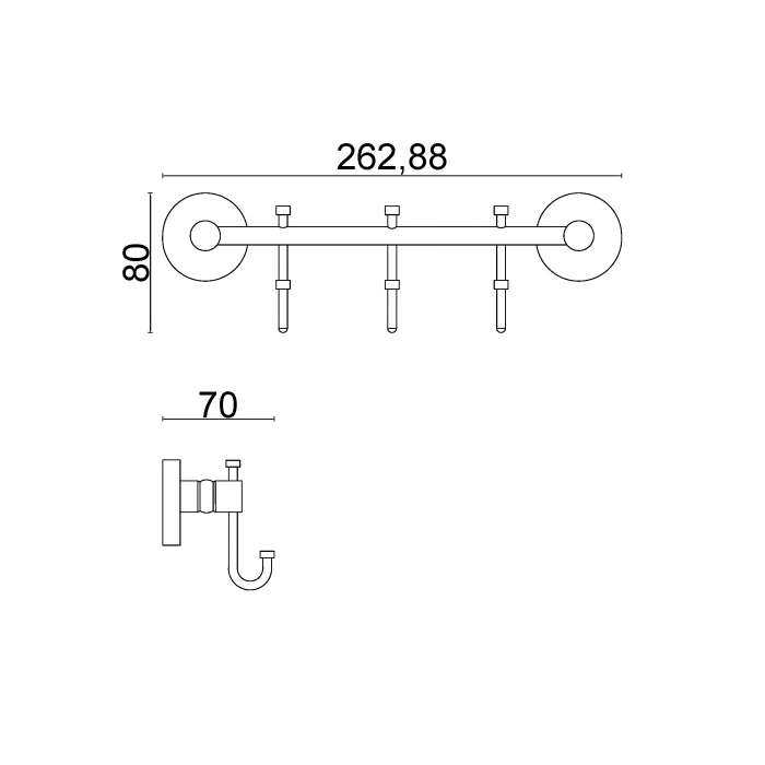 D10-009 Dilek Üçlü Askılık