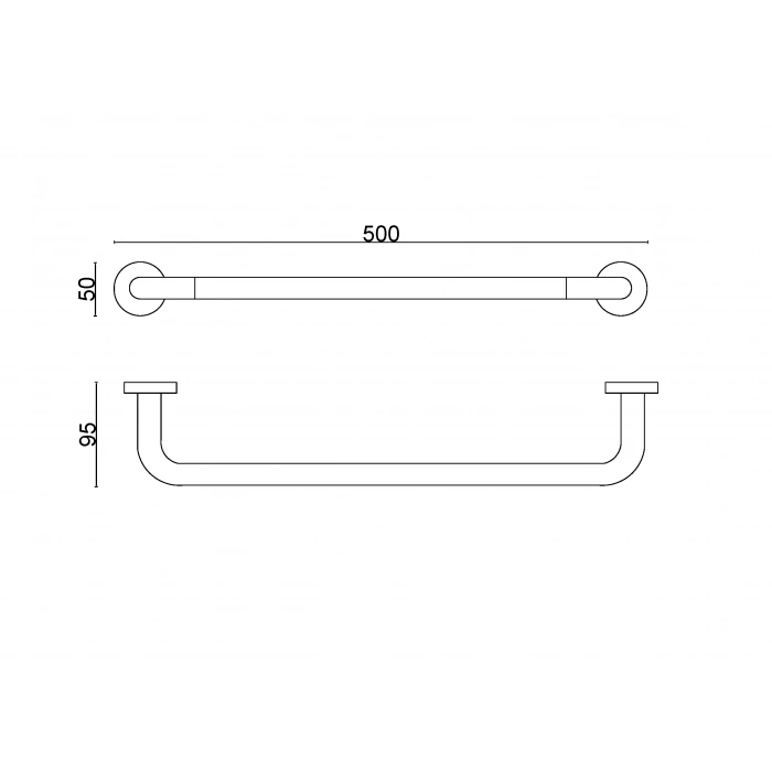 EKO10-015 - 304 PORTE-SERVIETTES 50 CM MAT