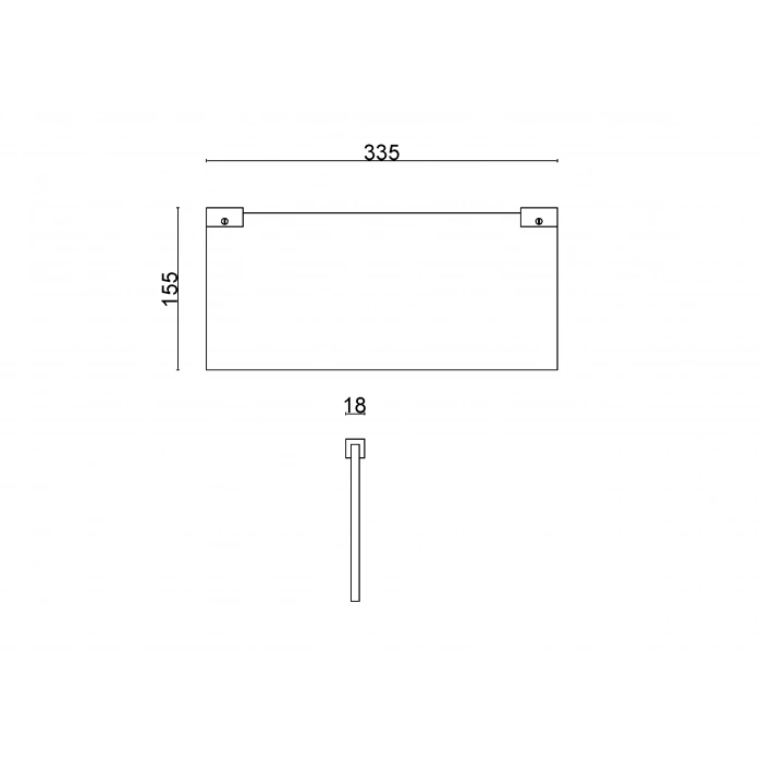 EKO10-027 - 304 PORTE-SERVIETTES TAPIS 15X30