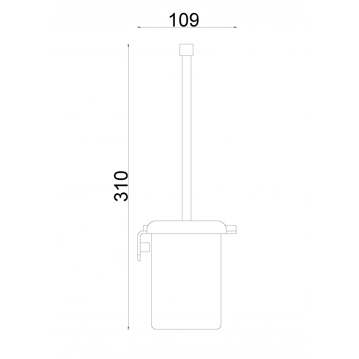 EPS10-020 Paris Montajlı Klozet Fırçalık Mat