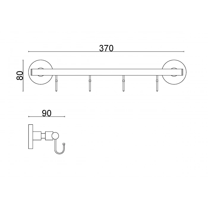 FL10-010 - 4 LÜ ASKILIK KROM