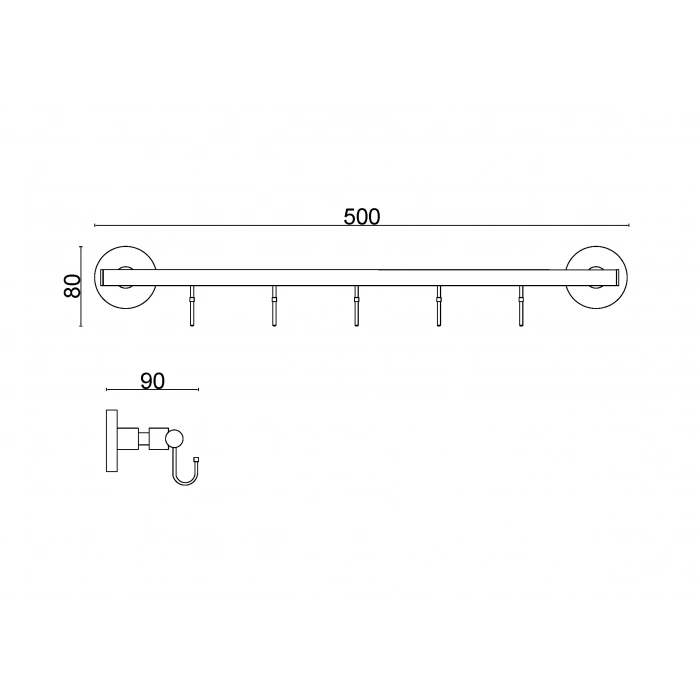 FL10-011 - 5 CINTRES LI CHROME