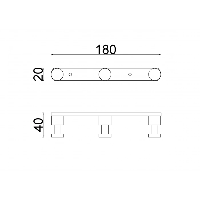 FL10-015 - PAQUET DE 3 CINTRES CHROME