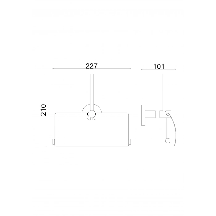 FL10-053 PORTE-PAPİER DE RECHANGE À COUVERTURE LARGE TRİPLE