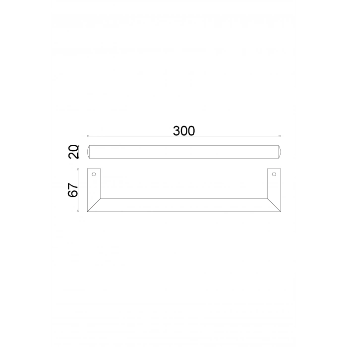 FL10-060 Küvet Kolu Rozetsiz 30cm
