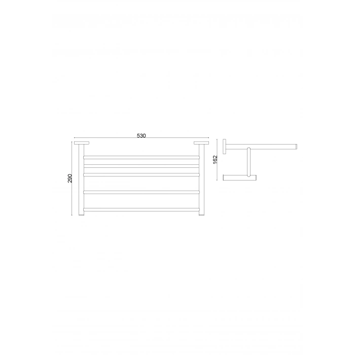 FL10-064 ÉTAGÈRE PORTE-SERVİETTES 50CM