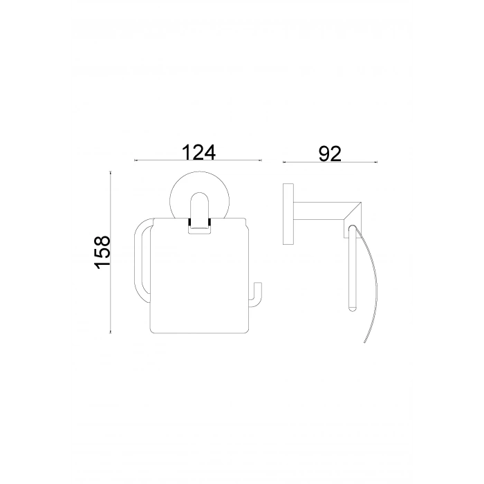 FL10-079 PORTE-PAPİER AVEC COUVERCLE