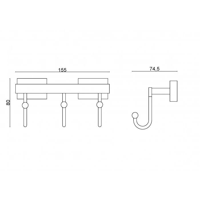 KE10-014 Kenzo Üçlü Askılık