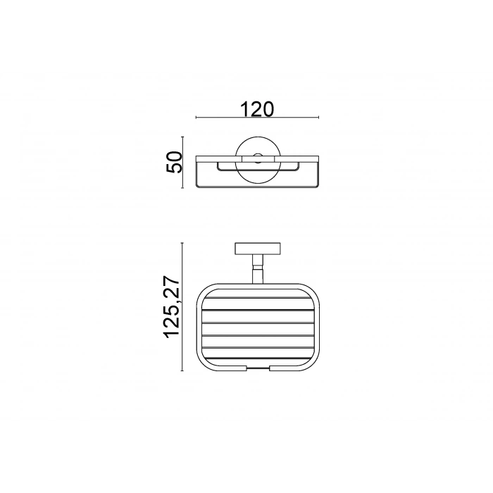 KR10-017 - KARACA MONTAJLI TEL SABUNLUK KARE ÖZEL LAMA