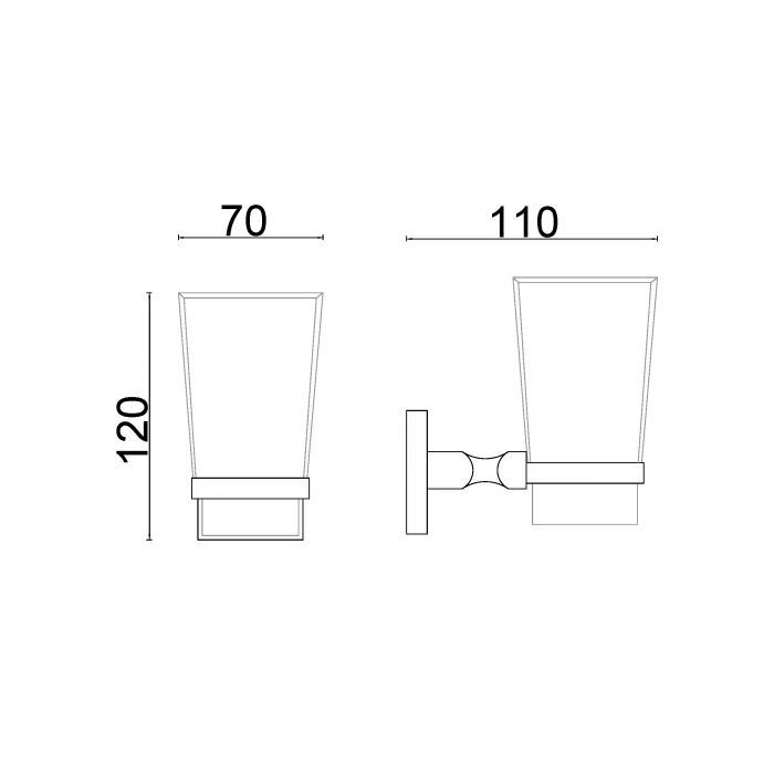 KU10-004 - DİŞ FIRÇALIK KROM