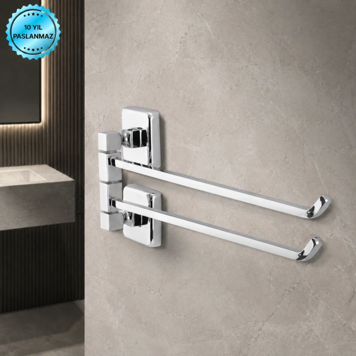 KU10-014 - 2Lİ DÖNER HAVLULUK KROM