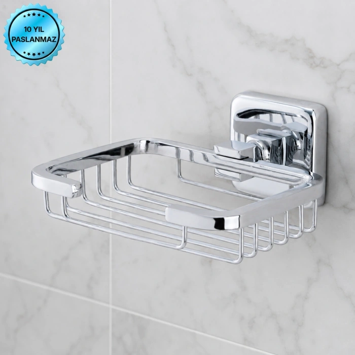 KU10-016 - DISTRIBUTEUR DE SAVON EN FIL MÉTALLIQUE ASSEMBLÉ CHROME