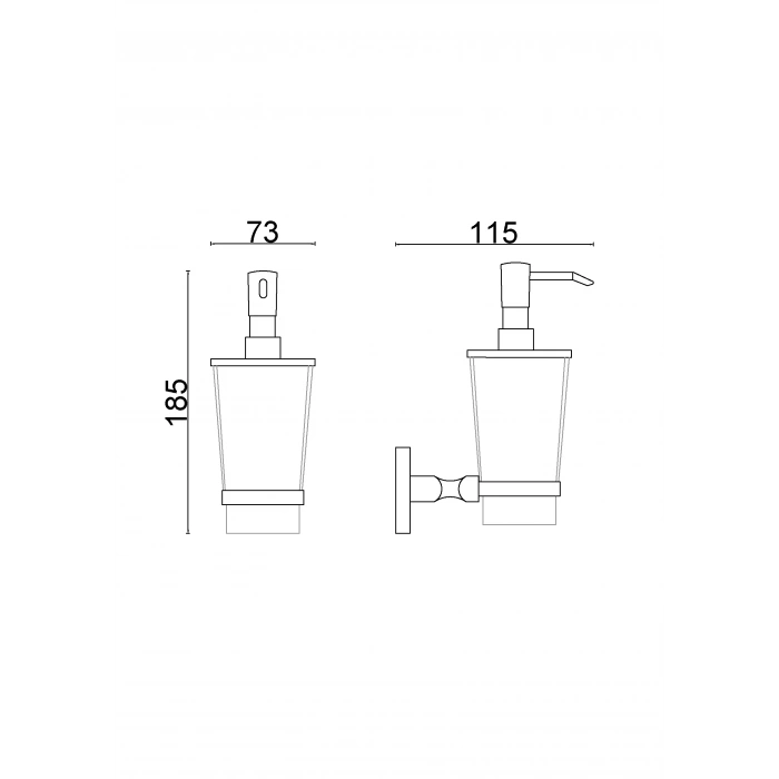 KU10-017 - MONTAJLI SIVI SABUNLUK KROM