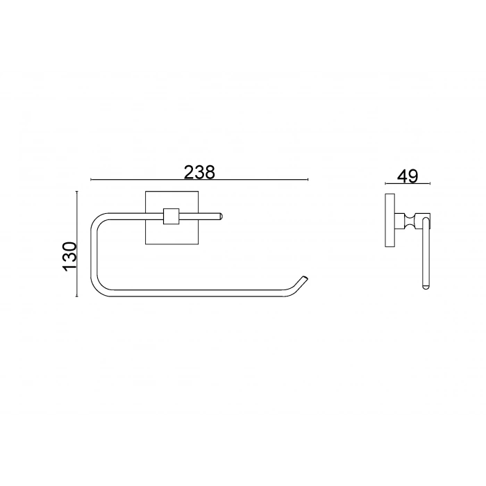 KU10-060 - KARE YUVARLAK HAVLULUK KROM