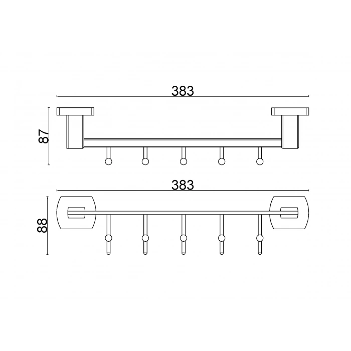MLN10-014 - 5 CINTRES LI CHROME