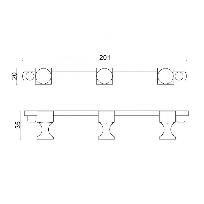 MS10-010 - 3 LÜ ASKILIK KROM