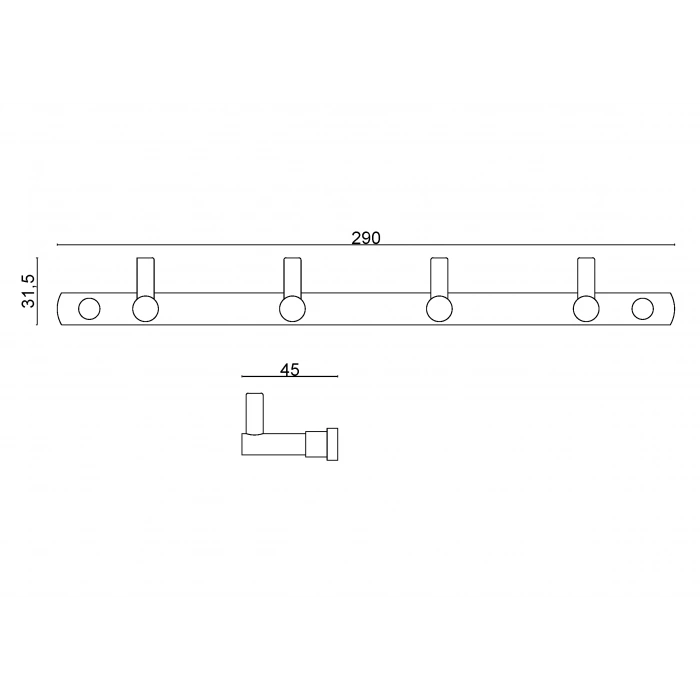 MS10-060 Mercan Dörtlü Askılık