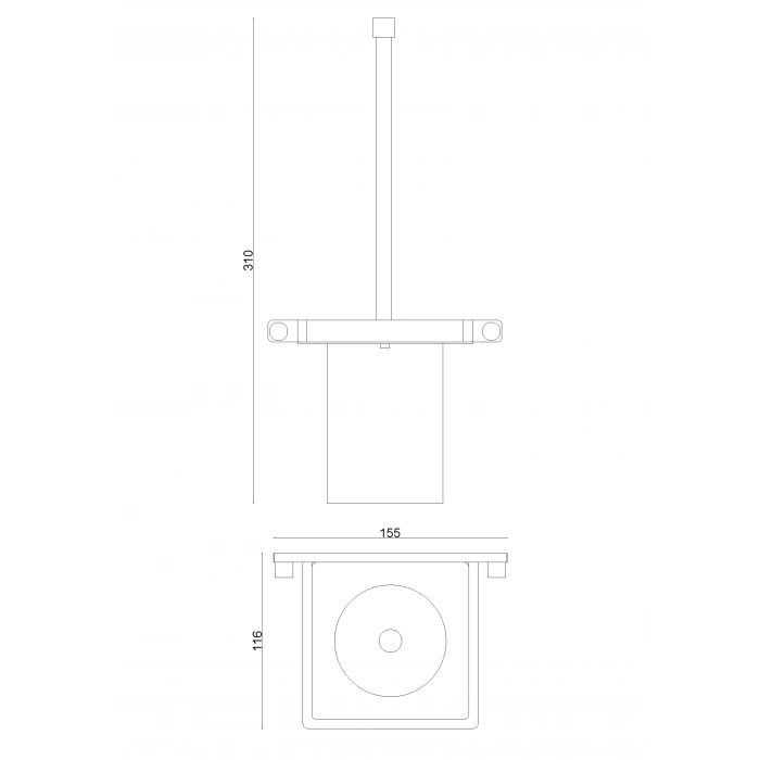 MS10-071 Montajlı Klozet Fırçalık