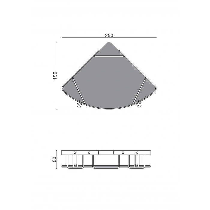 P10-013 Zerrin Tekli Süngerlik Camlı 304 Paslanmaz