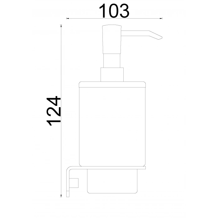 PS10-027 Paris Montajlı Sıvı Sabunluk