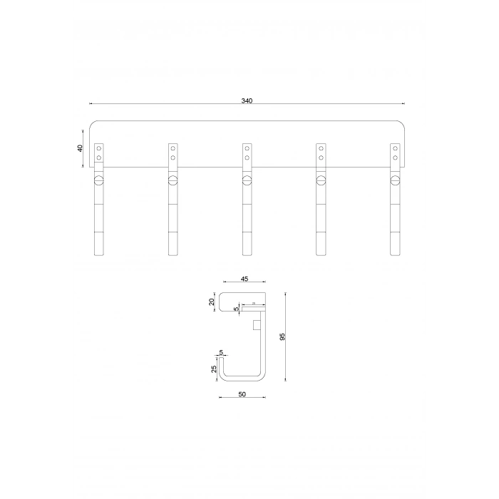 SL10-004 Selvi 5’li Askılık