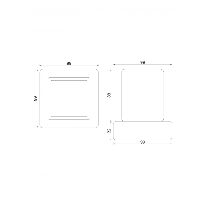 SL10-015 CYPRESS PORTE-BROSSE À DENTS POUR CUİSİNİÈRE