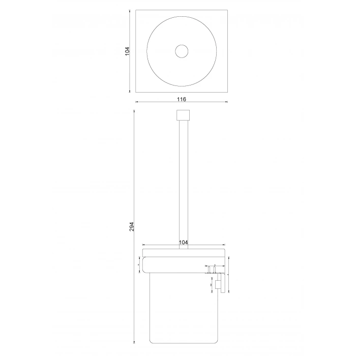 SL10-016 PORTE-BROSSE DE SİÈGE DE TOİLETTE MONTÉ SUR CYPRÈS