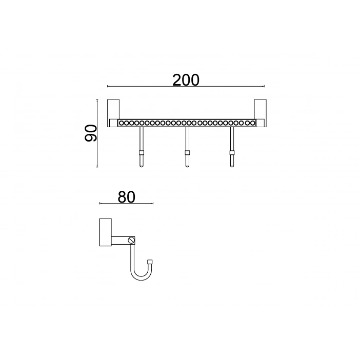 SW10-009 Swwor Üçlü Askılık