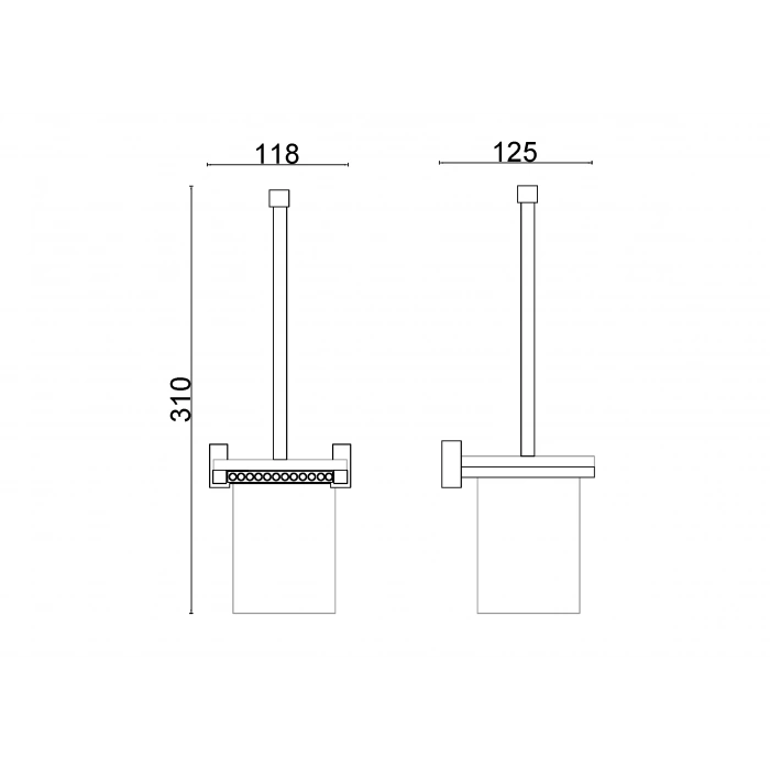 SW10-018 Swwor Montajlı Klozet Fırçası