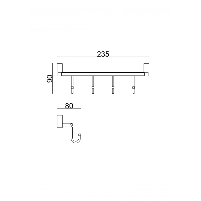SW10-046 Swwor Dörtlü Askılık
