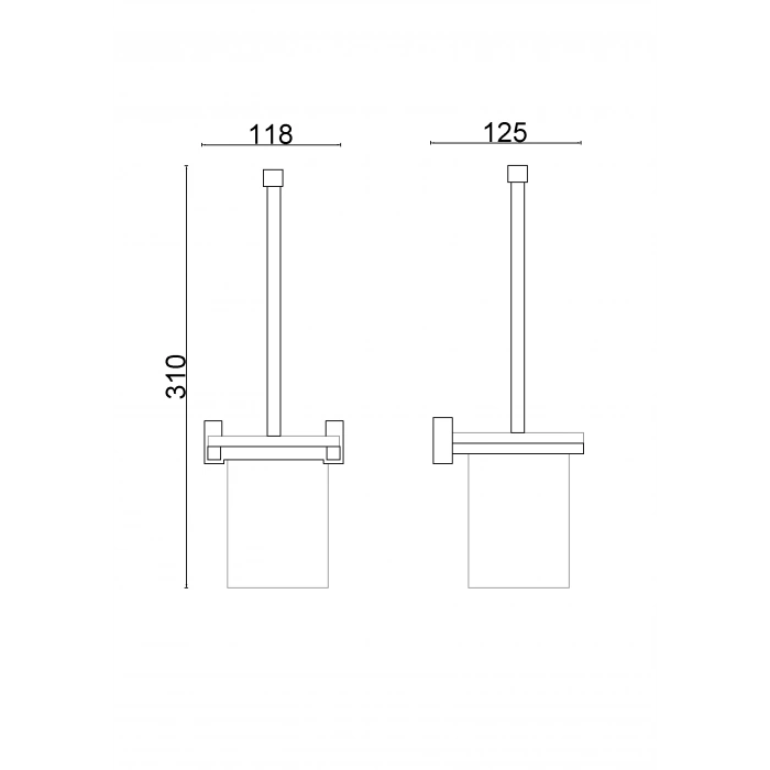 SW10-048 Swwor Montajlı Klozet Fırçalık