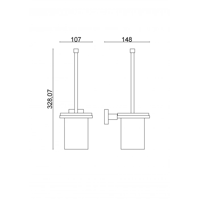 TMY10-016 - SIÈGE DE TOILETTE AJUSTÉ PORTE-BROSSE