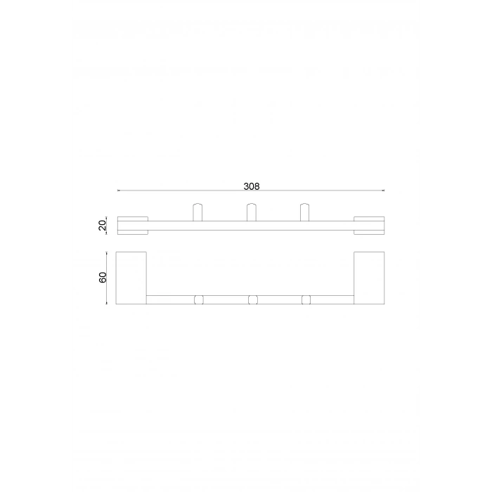 TS10-009 - PAQUET DE 3 CINTRES CHROME