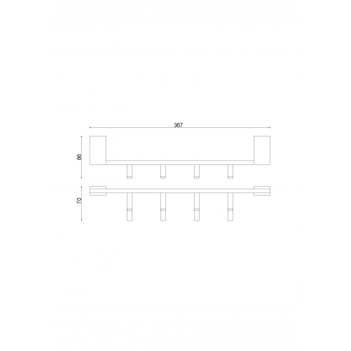 TS10-051 Titanik Dörtlü Askılık