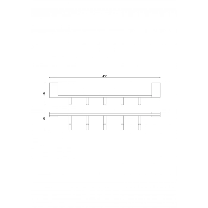 TS10-052 Titanik Beşli Askılık