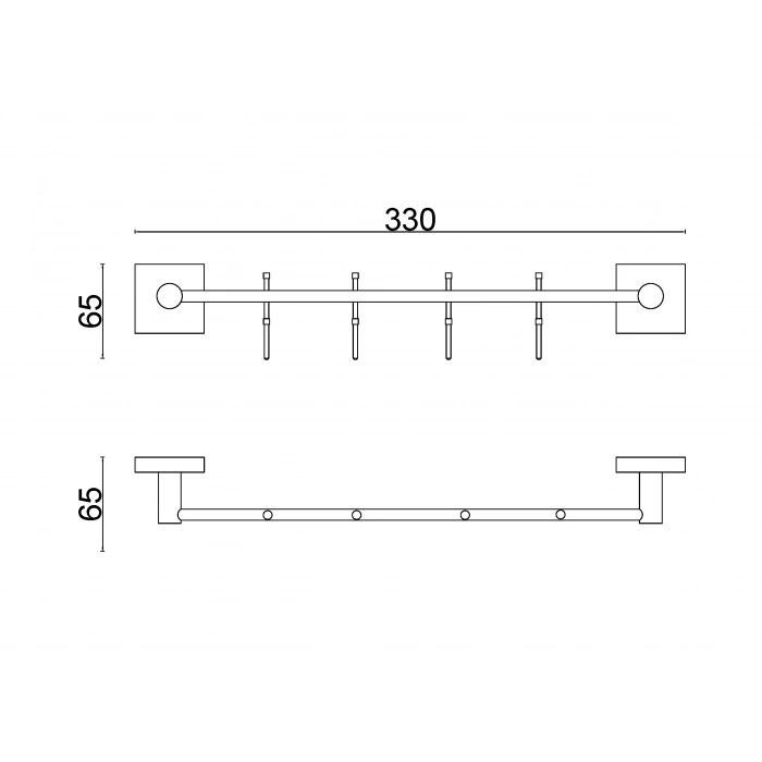 VZ10-010 - 4LÜ ASKILIK KROM